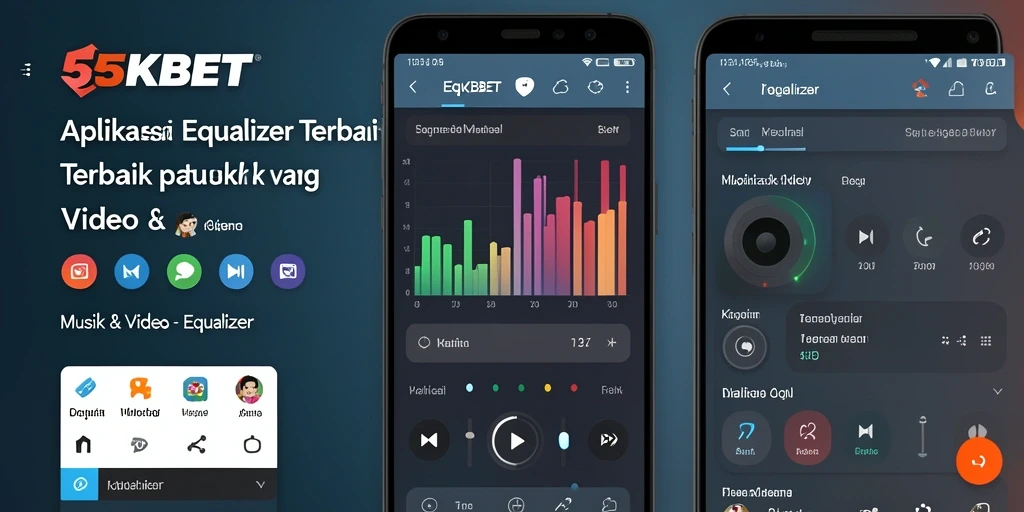 Antarmuka aplikasi Equalizer 55KBET yang ramah pengguna dan intuitif.