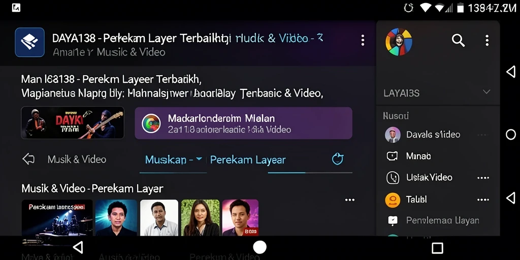 Antarmuka pengguna DAYA138 dalam proses perekaman layar.
