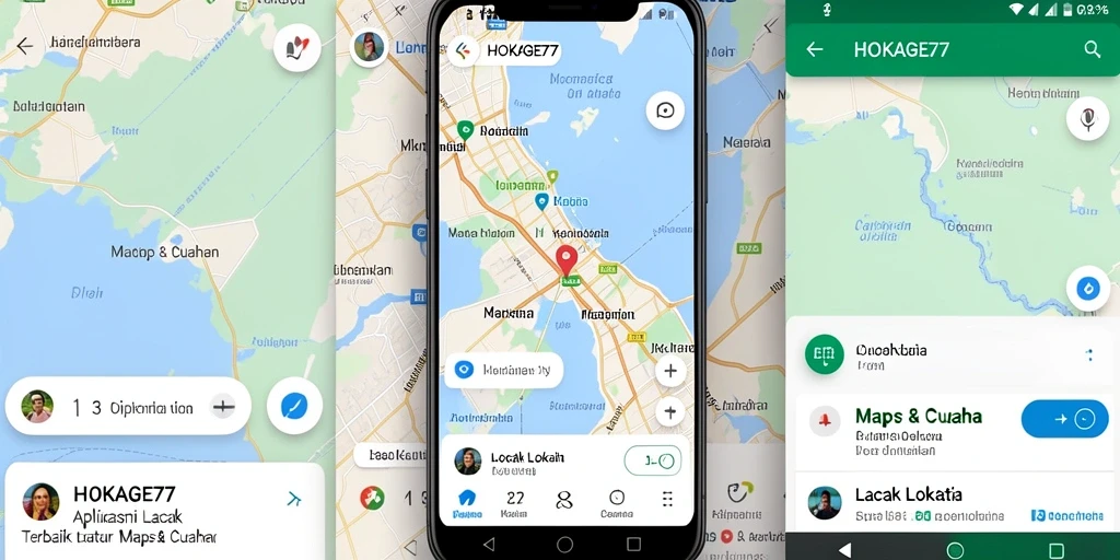 Screenshot antarmuka HOKAGE77 menampilkan fungsi Lacak Lokasi yang intuitif dan interaktif.