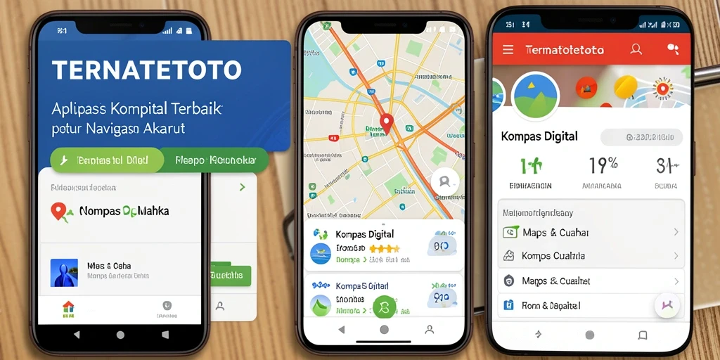 Tampilan antarmuka aplikasi TERNATETOTO yang jelas dan intuitif untuk navigasi.
